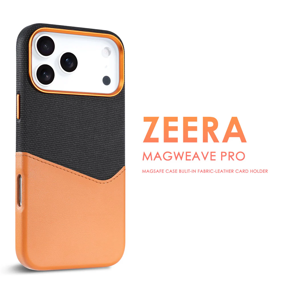 ZEERA MagWeave Pro : MagSafe Case with Built-In Card Holder for iPhone 17 Air, iPhone 17 Pro Max - Image 3