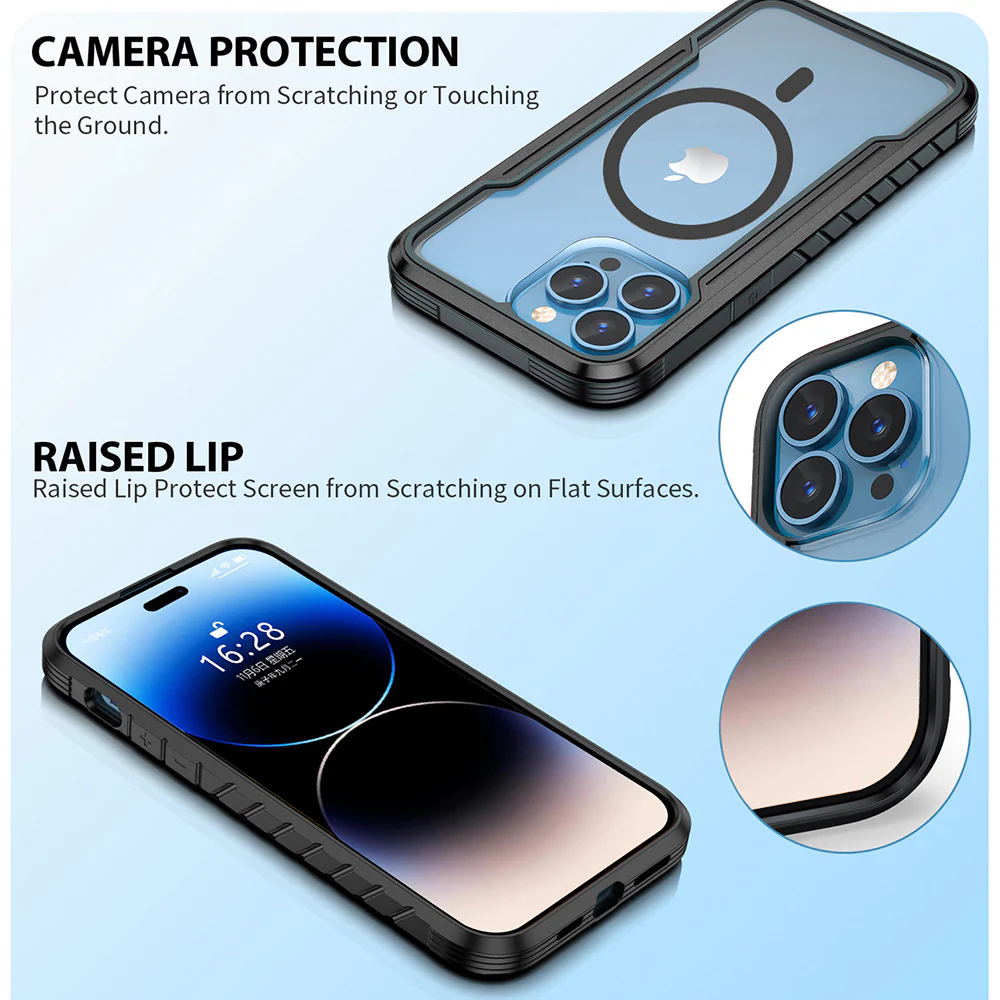 [Clearance] ZEERA Rugged MagSafe Case for iPhone 15, 15 Plus, 15 Pro, 15 Pro Max - Image 4