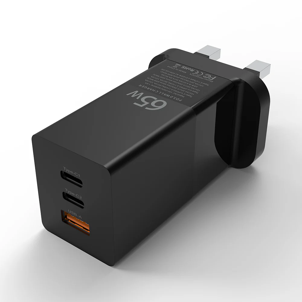 ZEERA 65W Fast Charging PD GaN Wall Charger /Power Adapter for iPhone 14 Pro Max, MacBook Pro,iPad Pro - Image 6